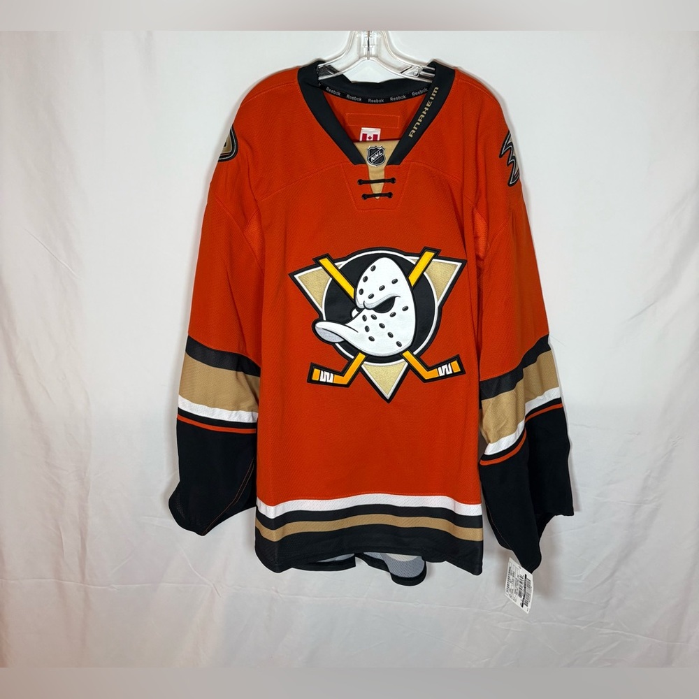 Reebok MiC Anaheim Ducks Alternate  Team Issued Goalie Style Hockey Jersey 58+